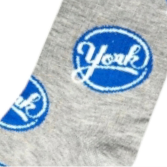 York Peppermint Patty Fashion Novelty Crew Socks Candy Cozy Retro Nostalgic Fun - Picture 2 of 8
